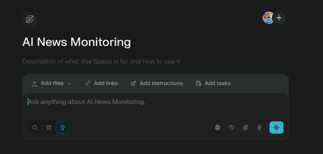 Perplexity interface displaying research results with cited sources and follow-up question suggestions