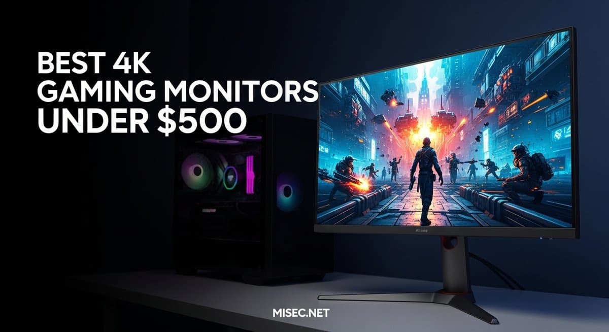 Best 4K gaming monitors under $500 showcasing high refresh rate displays