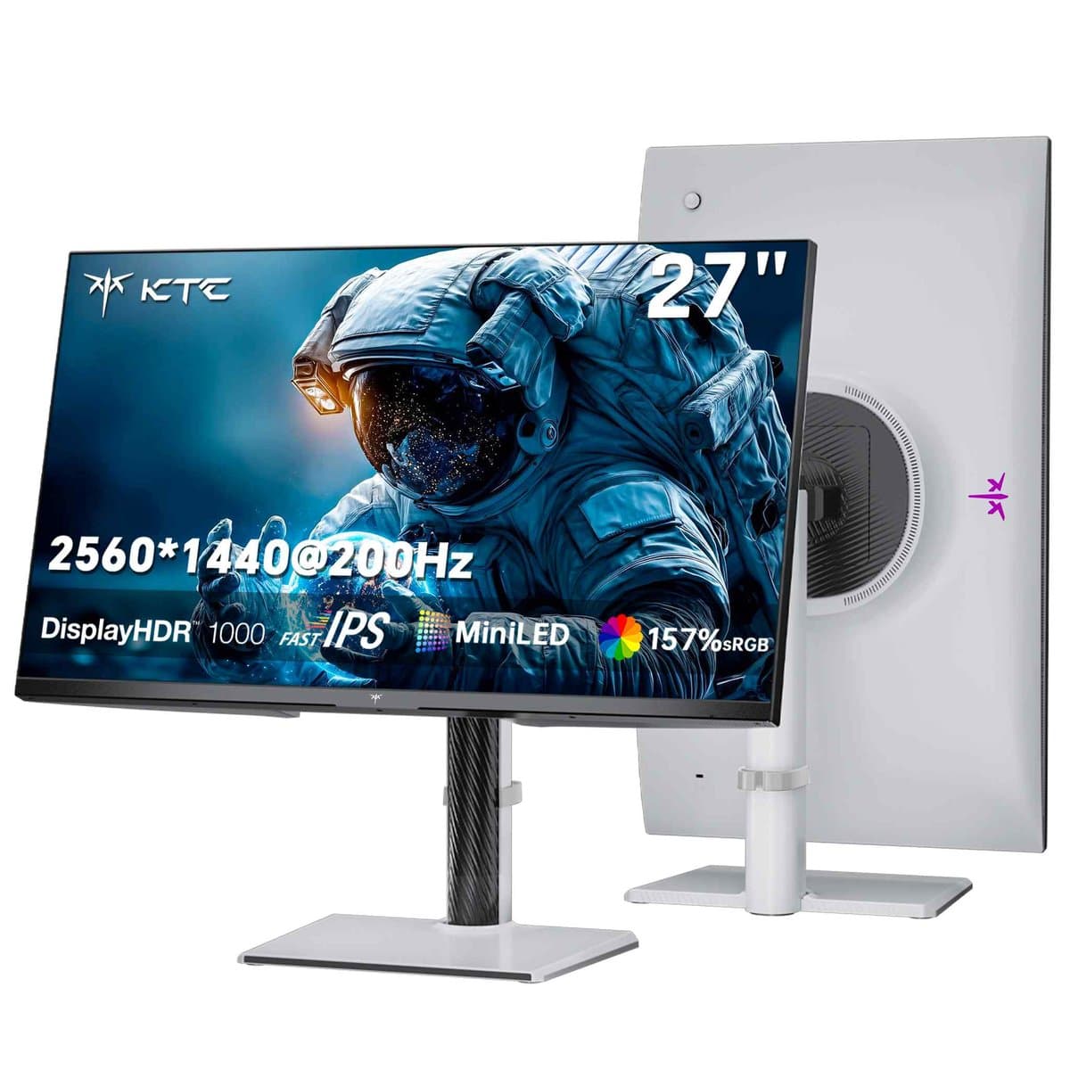 KTC M27P6 4K Mini-LED monitor showing vibrant colors and sharp detail