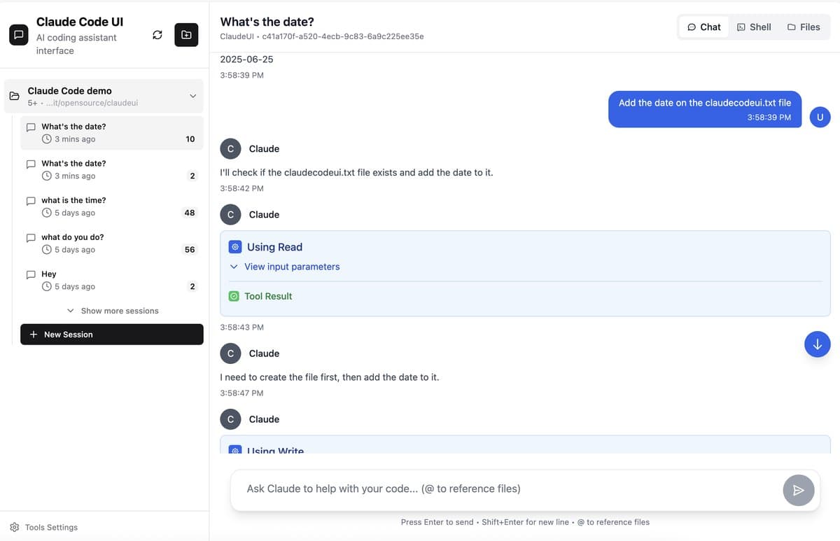 Claude Code interface showing conversational AI assistance for coding tasks and code review
