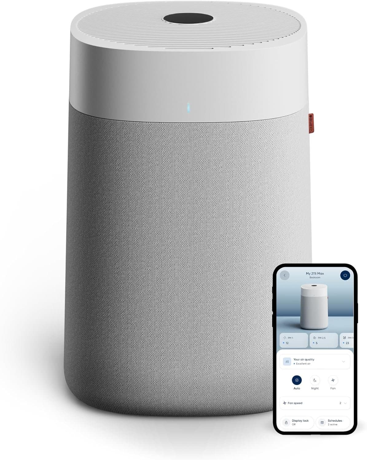 Blueair 211i Max air purifier in large open floor plan