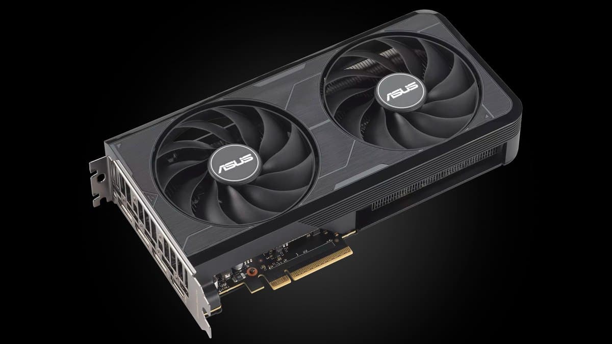 NVIDIA RTX 5060 graphics card in compact dual-fan design