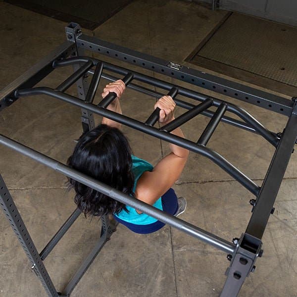 Body-Solid power rack showing commercial-grade construction and safety features