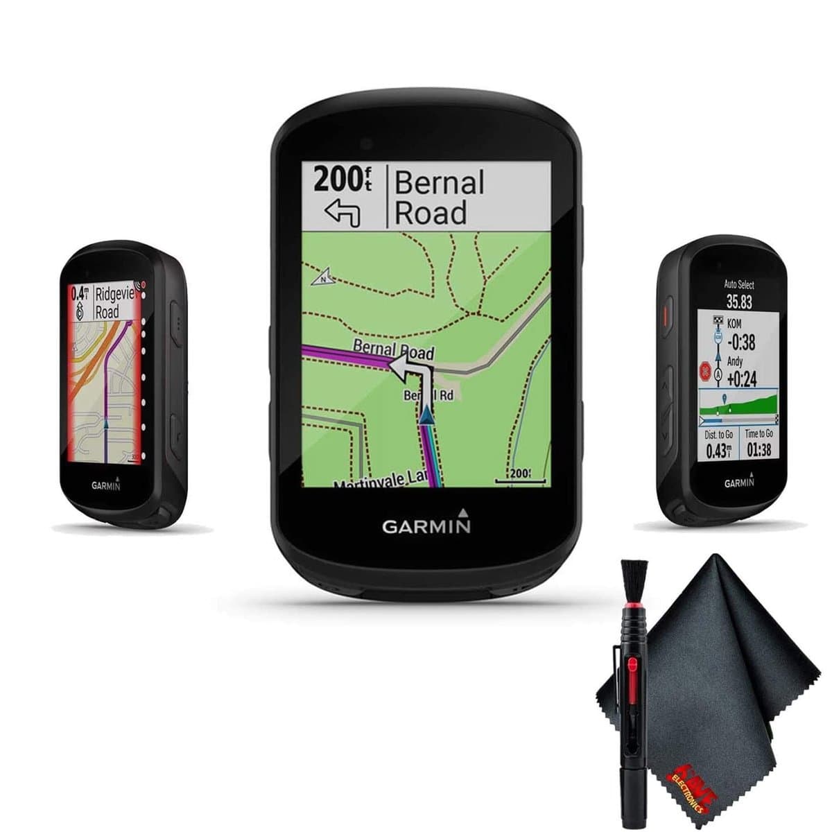 Garmin Edge 530 GPS cycling computer displaying training data screens