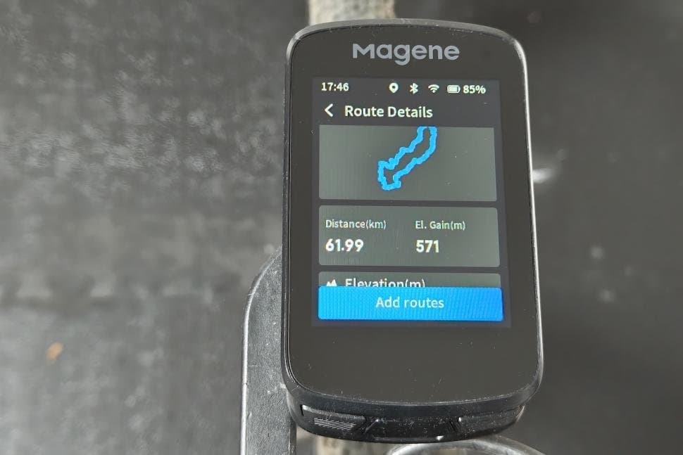 Magene C406 GPS bike computer with WorldTour team credentials