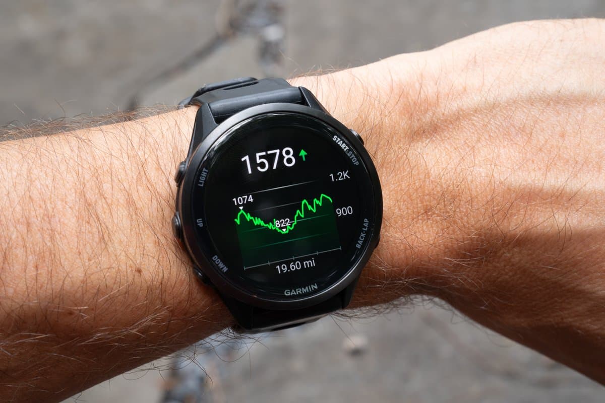 Garmin Forerunner 970 displaying trail navigation features