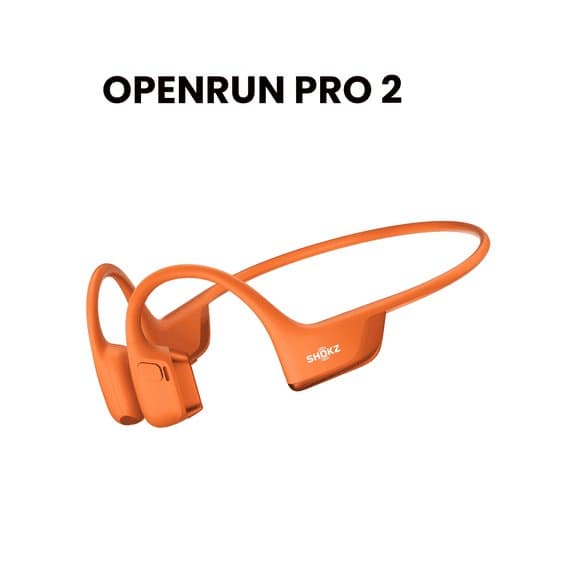 Shokz OpenRun Pro 2 bone conduction headphones with dual driver system visible
