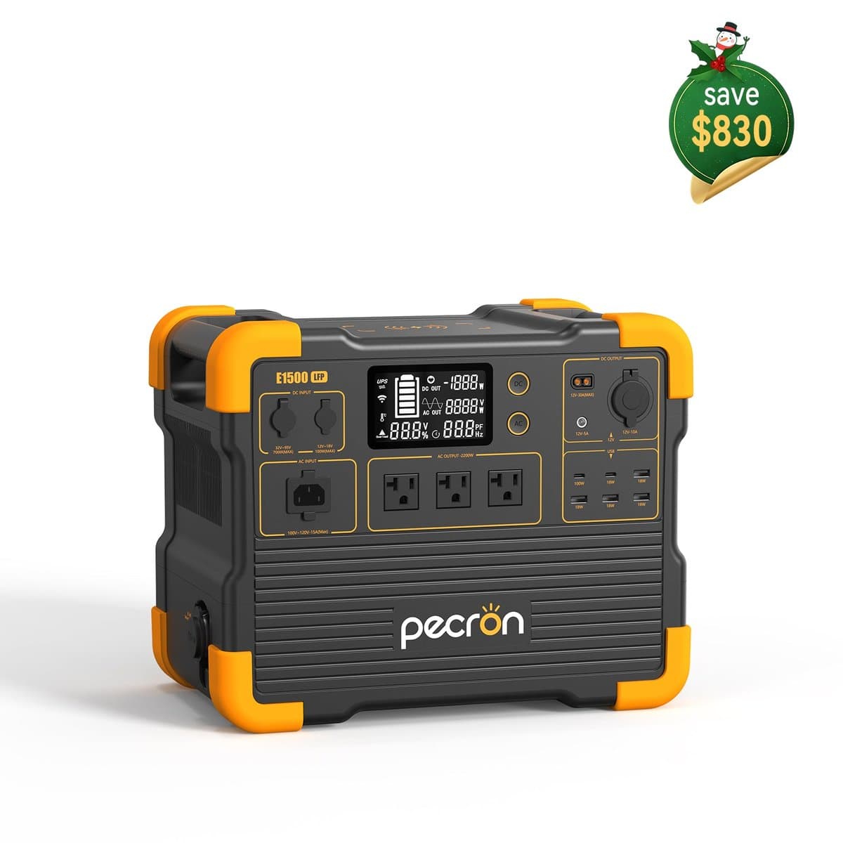 Pecron E1500LFP demonstrating robust construction and feature set