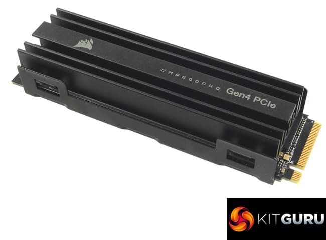 Corsair MP600 PRO SSD in premium external enclosure with RGB lighting