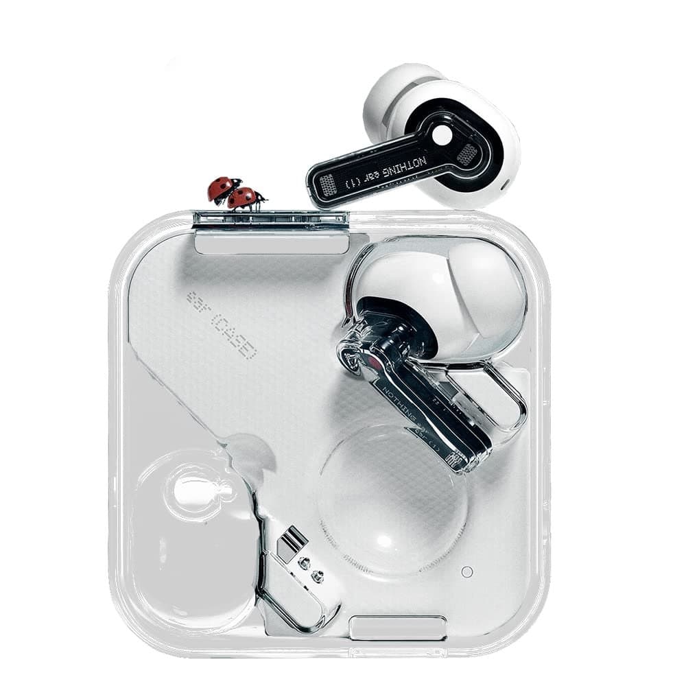 Nothing Ear (a) transparent wireless earbuds with unique aesthetic design