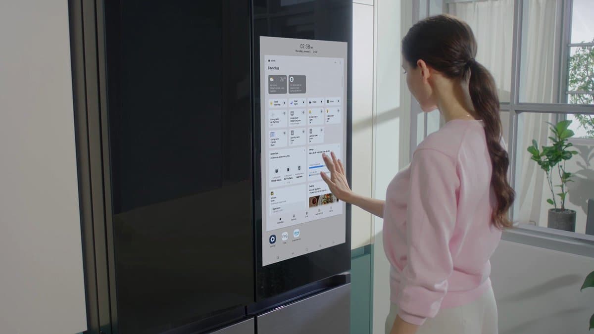 Samsung Family Hub refrigerator with Google Gemini AI