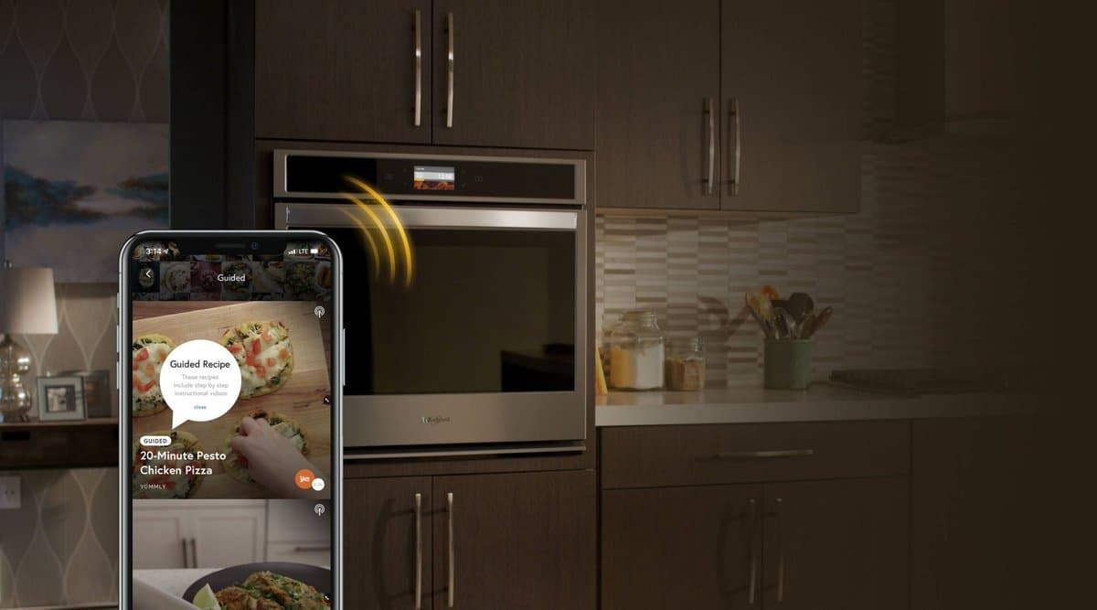 Whirlpool smart oven and refrigerator with Yummly integration