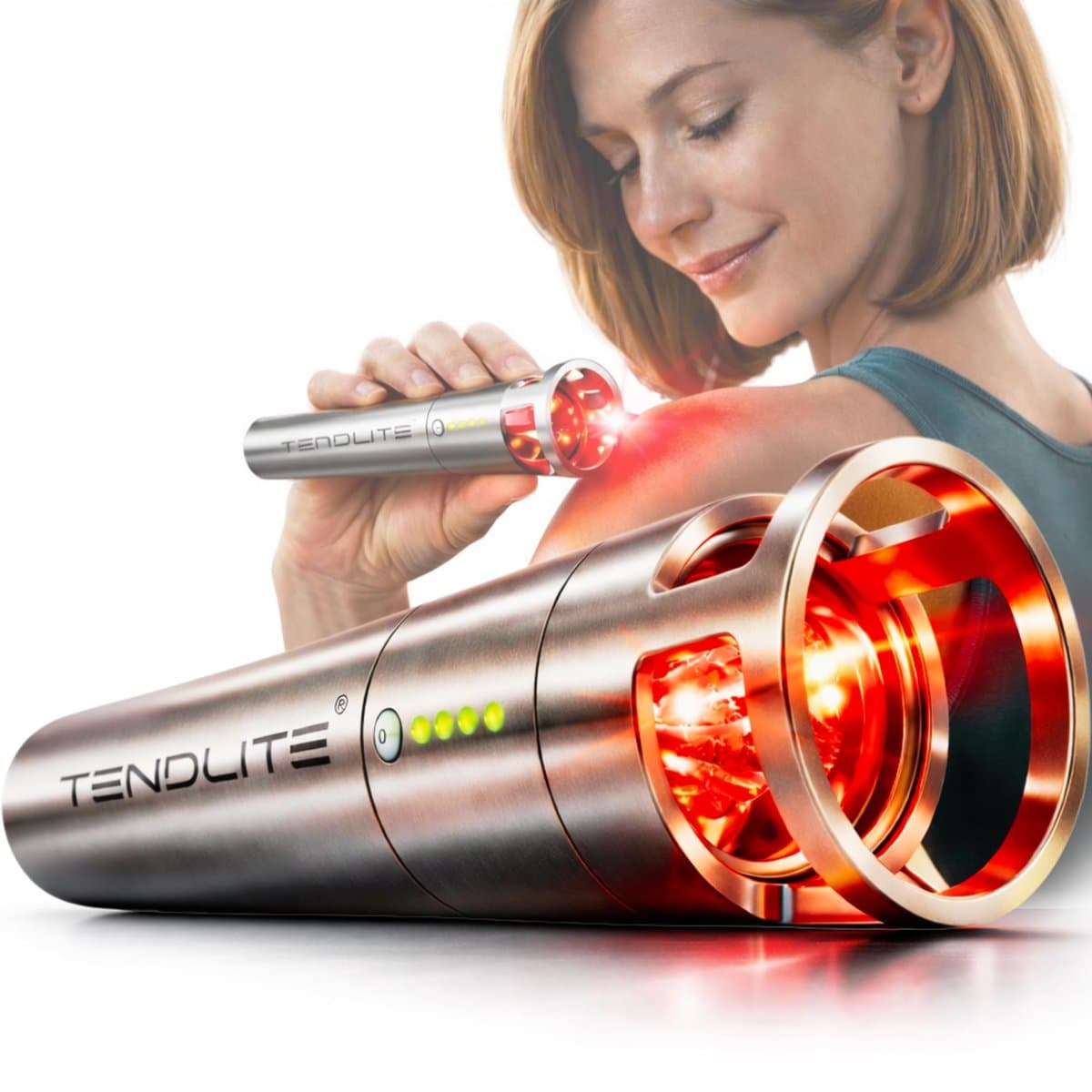 Professional red light therapy device with laser and LED combination treatment