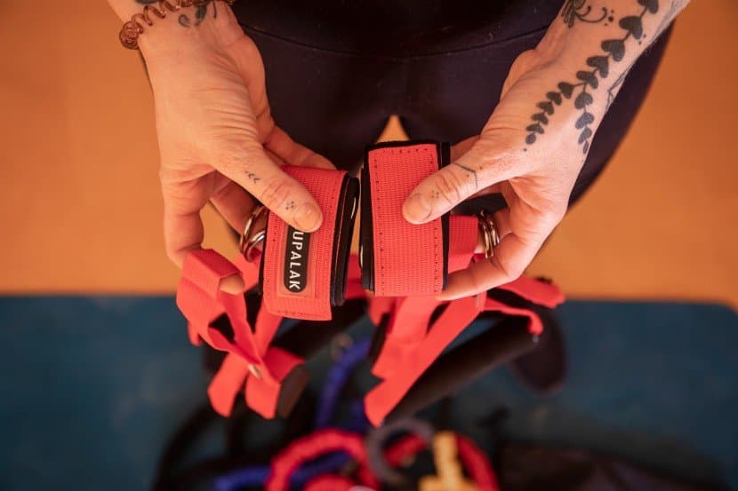 Comprehensive Supalak resistance band set with protective sleeves and multiple accessories