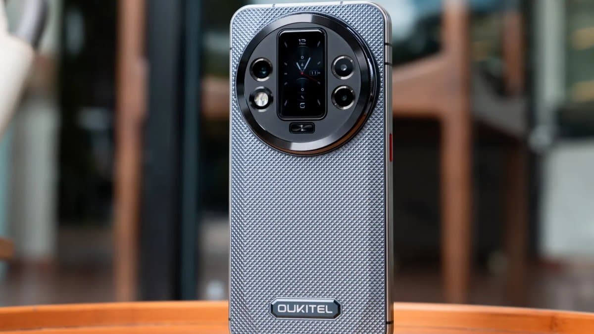 OUKITEL WP60 rugged smartphone showing reinforced corners and industrial design
